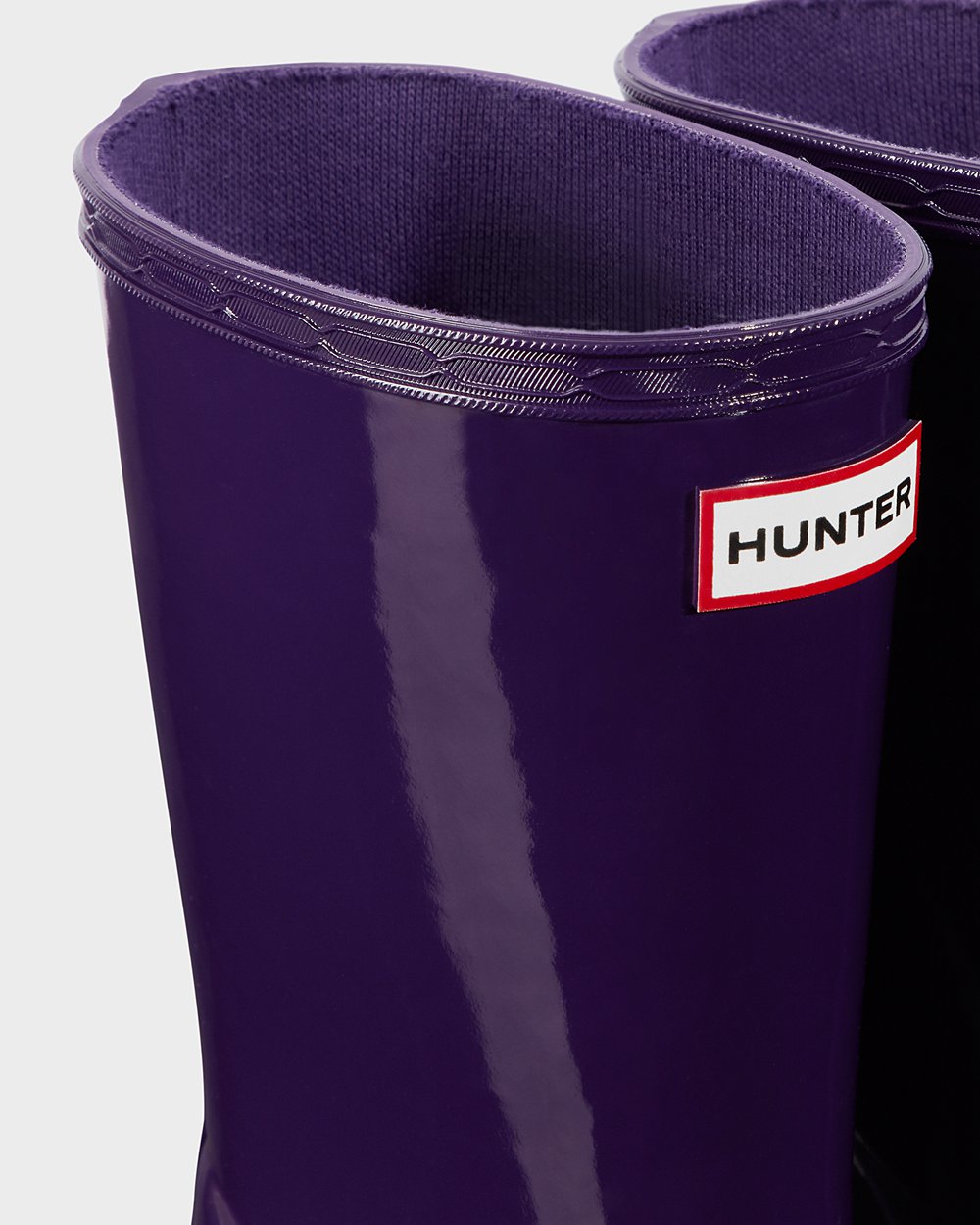 Hunter Gummistøvler Børn Blå Lilla | Original First Classic Gloss | PNMKY-9602